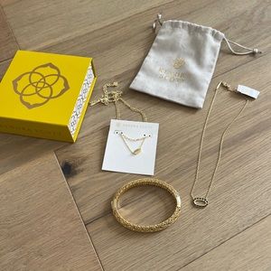 Kendra Scott set of 3 bracelet necklace jewelry